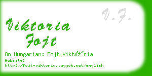 viktoria fojt business card